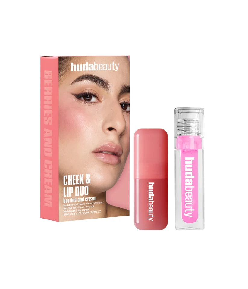 Huda Beauty Cheek & Lip Duo set