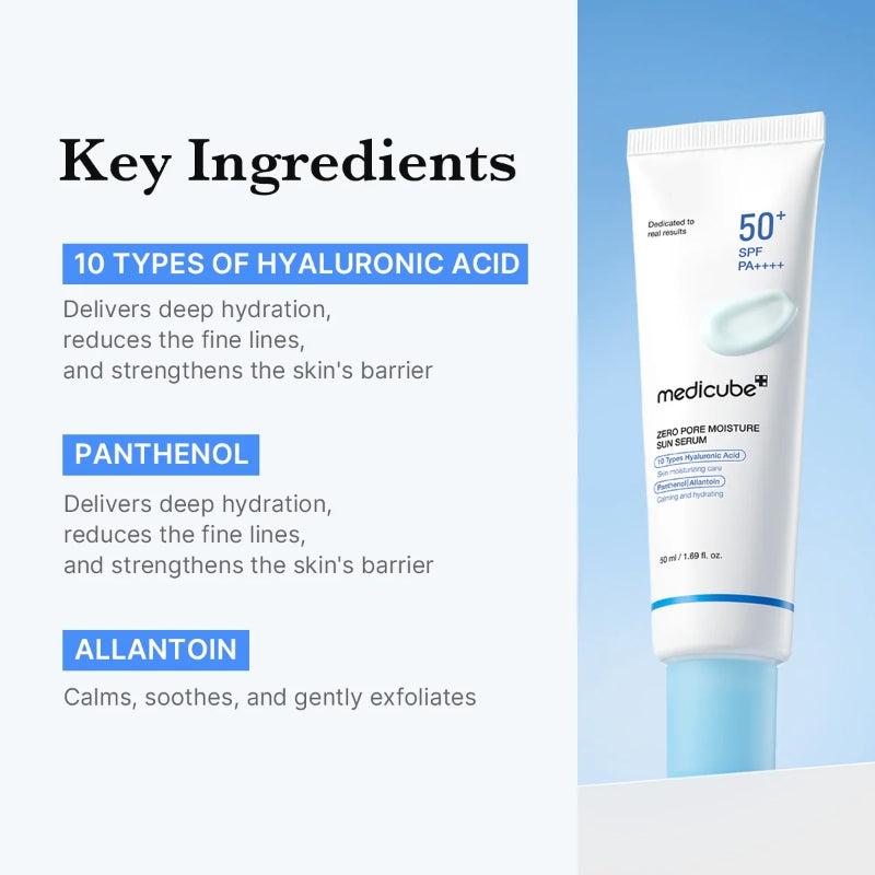 MEDICUBE ZERO PORE MOISTURE SUN SERUM 50ML